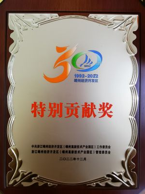 2022嵊州經(jīng)濟開(kāi)發(fā)區特別貢獻獎